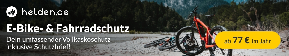 Helden E-Bike- und Fahrradschutzversicherung – Werbung